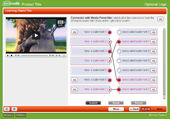 Kerboodle pair matching question template